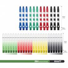 HUANQU 152pcs Darts Accessories Set, Includes: 45mm Aluminum Dart Shafts, 41mm Gradient Color Dart Shafts, PET Dart Flights, Dart Protectors, O-Rings, Suitable For All Darts Players - Vibrant Mixed Colors, Durable PC Material, Compatible With Soft Or Hard Tip Darts, Perfect For Christmas, Valentine's Day, Chinese New Year, Birthday And Other Holidays, Darts Accessories, Best For Christmas, Ideal For New Year - Multicolor - View 5