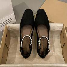 Nuevos zapatos Mary Jane planos retro para mujer, zapatos planos minimalistas suaves y elegantes para primavera/verano - Negro - Ver 13