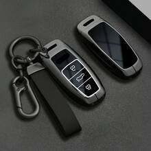 适用于奥迪 Q8 RSQ8 A6 C8 S6 RS6 A7 S7 RS7 A3 8Y A8 D5 4N RS E-Tron GT Q4 Q7 4M 的合金汽车钥匙壳保护套 - 均碼 - 查看 2