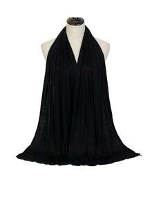 Women's Solid Color Khimar, Modest Casual Soft Comfortable Hijab For Daily Wear, Women's Islamic Clothing For All Seasons Modesty. - Multicolor - View 19