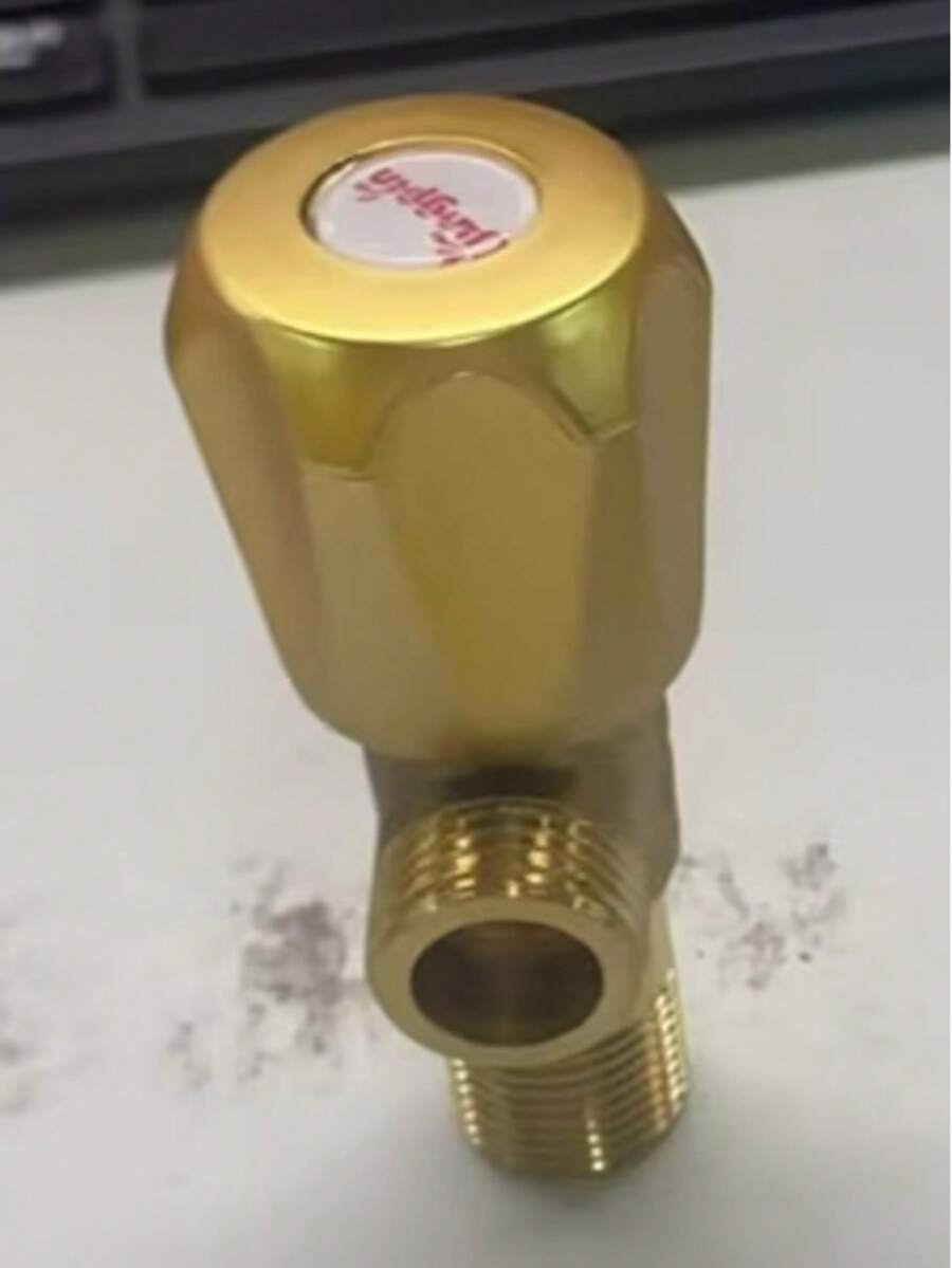 高压黄铜六角阀：精密工程设计，适用于管道系统 - 銅色 - 查看 1