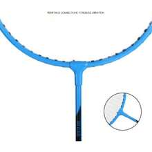 PUBAMALL Juego de Raquetas de bádminton Set De 2 Raquetas De Badminton y 3 gallos - como en la foto - Ver 3