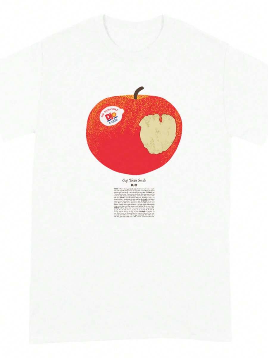DJO Apple Gap Tooth Smile T-Shirt Allsize - trắng - Xem 1