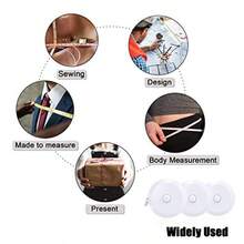 Dicuno 60-Inch 1.5 Meter Soft and Retractable Tape Body Tailor Sewing Craft Cloth Dieting Measuring Tape 3 Pcs of White with Soft Tape by Dicuno - 3 unidades de color blanco - Ver 6