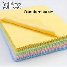 圣诞主题超细纤维清洁布，适用于眼镜、相机镜头、智能手机屏幕、雕像、珠宝和玻璃器皿。厚实柔软，无异味，颜色随机，清洁用品，眼镜清洁剂，眼镜布，眼镜湿巾。 - 彩色 - 查看 16