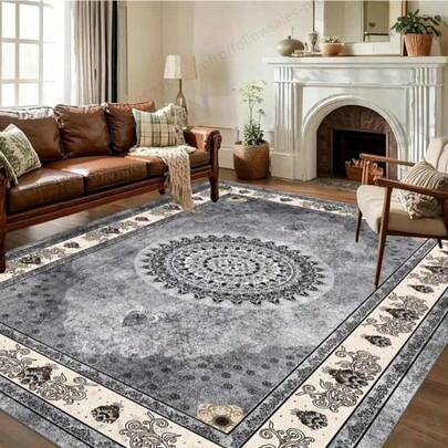 1개 고밀도 950g/㎡ 벨벳 느낌 카펫, 변색 방지 및 마모 방지 특성, 미끄럼 방지 바닥으로 안정성 보장 욕실 장식