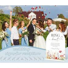 DRing Hunt Game For Bridal Shower With 30 Rings Floral Acrylic Signs For Wedding Wedding Signage For Reception Bridal Shower Games For Bachelorette Night Proposal Engagement And Anniversary 23 - White - View 5