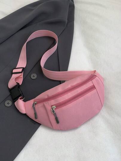 Women's Waterproof Fanny Pack Chest Bag Shoulder Crossbody Bag With Multiple Zipper Pockets, Fashionable