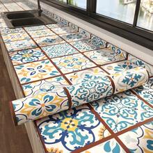 ucdfi 1卷波西米亚风防水防油加厚自粘壁纸，防水厨房装饰复古卧室温馨家居墙贴，可撕贴防溅墙贴，适用于浴室客厅背景墙面装饰 - 彩色 - 查看 6