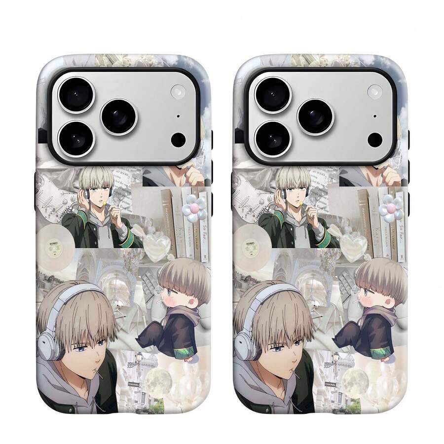 La funda de teléfono con efecto espejo y diseño de collage vintage también funciona como espejo y es compatible con 17, 16 Pro Max, 15 Pro Max, 13 y 12. Fabricada en TPU, ofrece una protección fiable contra golpes y caídas. Un regalo ideal para familiares, amigos o seres queridos en cumpleaños, fiestas o cualquier ocasión especial. - Blanco - Ver 1
