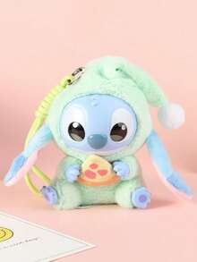 (Disney Licensed) 1 Stitch: No Matter How Tired You Are, You Still Need To Take A Bite. This Series Includes Plush Toys, Blind Bags, And Collectible Toys. Stitch Is Holding A Donut, Bubble Tea, And Pineapple Ice Cream, With A Very Cute Design. - Multicolor - View 4