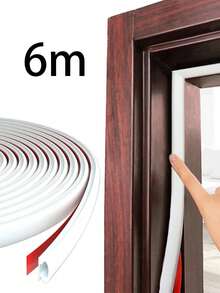 6m/Roll Door Seal Strip For Anti-Theft Door Gap Sealing Strip Windproof Wear-Resistant Self-Adhesive Strip / Soundproof & Collision- Weather Stripping Door Seal Soundproof Waterproof Insect Repellent Dustproof Windproof - Multicolor - View 4