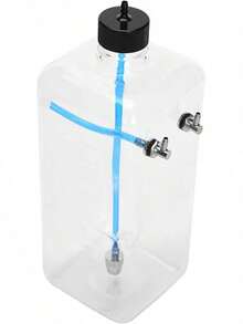 EstiloTanque de para Avión RC con Plástico Transparente, Sellado y de Alta Resistencia, Tapa de Metal Mecanizada CNC para Avión RC (300 ml (para aviones de 15 a 26 cc)) Tanque RcVersión mejorada - 1500 ml (apto para aviones de 150-200 cc) - Ver 9
