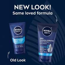 NIVEA MEN Maximum Hydration Moisturizing Face Wash With Aloe Vera, 5 Fl Oz Tube, New Year Skincare Refresh, Winter Hydration - Navy Blue - View 2
