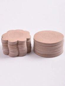 100pcs/Pack Disposable Nipple Covers, Seamless Breathable Self-Adhesive Invisible Bra, Women's Lingerie Accessories, Low-Cut Evening Dress, Bra, Lingerie Accessories, Prevent Wardrobe Malfunction Nipple Pasties, Wedding Photography Supplies, Wedding Dress Accessories