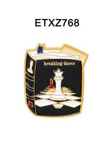 1pc Gothic Vampire & Werewolf Design Enamel Brooch - Durable Zinc Alloy/Silicone Material, Multiple Colors Available, Suitable For Backpacks, Briefcases, Clothes, Gothic Style, High-Quality Brooch, Ideal Choice For Fashion Enthusiasts - Multicolor - View 15