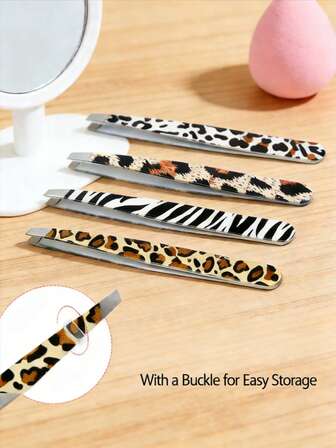 1 st professionell rostfri snedställd ögonbrynspincett, högprecisionsögonbrynspincett, exakt ögonbrynsklippare, snedställd design ergonomisk, ögonvårdsverktyg, bärbar ögonbrynsklippare lämplig för ögonbrynsformning, ansiktshår och inåtväxande hår