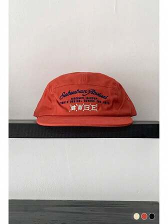 1 st. mjuk krona, platt keps med retrorutig brätte, minimalistisk basebollkeps med nischbokstäver och broderi, unisex, vintagerutig keps med platt brätte, basebollkeps med broderibokstäver, trendig och mångsidig streetwear-hiphopkeps, vår/sommar