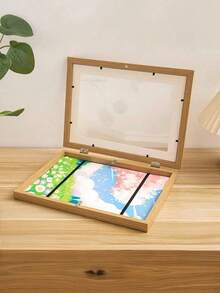 Black Magnetic Flip Frame Decoration 8 Inch Display Shatterproof Front Load Easy Change No Tools Needed Wall Desk Stand Modern Home Gallery System Artwork Portfolio - 對數顏色 - 查看 11
