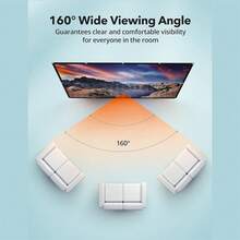 60-Inch Portable Projection Screen, 16:9 Ratio/Double-Sided Foldable Projection Screen, Suitable For Indoor And Outdoor Movies, Comes With Ample Mounting Accessories. - White - View 7