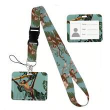 Animal Collection The Vertical Card Holder Horizontal Card Neck Strap Lanyards For Keys Keychain Badge Pass Hang Rope - Multicolor - View 142