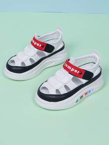 1 paire de chaussures de sport à LED lumineuses à la mode pour tout-petits et enfants, filles et garçons, design aéré et évidé pour le port intérieur et extérieur, printemps/automne - Blanc - Voir 6