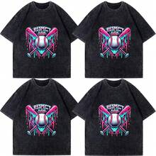 Respect The Drip Baseball Ice Cream Drip Sweet Swing Camiseta Deportiva Stuff Home Plate Ropa de Jugadores y Fans de Helado 5 Tamaños Disponibles 4 Estaciones Universal Lavable Ropa Deportiva Casual Multiusos para Mujeres - Negro - Ver 1