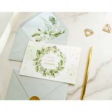 Gooji 4x6 Greenery Thank You Cards with Envelopes Bulk 20-Pack Bridal Shower Thank You Cards with Envelopes Birthday Party Baby Shower Weddings Greeting Blank Notes Small Business - como en la foto - Ver 6