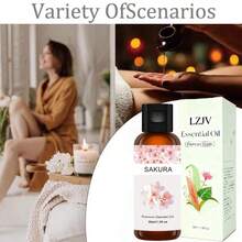 LZJV 100ml/30ml/10ml Sakura Facial Oil, Moisturizing Sakura Essential Oil, Smooth Skin Fragrance Skincare Oil, Pure Plant Extract Oil, Ideal Gift - Cherry Blossoms - View 4