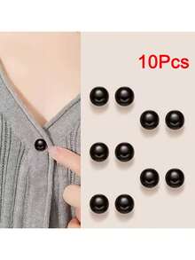 10pcs Invisible Snap Clips - Anti-Flashing Buttons, Detachable Design, Suitable For Cardigans, Sweaters, Knits To Tighten And Secure - Fashion Decorative Button Accessories With Non-Slip Rings - No Sewing Required, Essential For Women's Formal And Casual Outfits, Wardrobe Essential Stylish Accessory - A - View 17