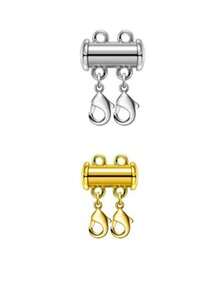 Necklace Layering Clasp Slide Lock Connector Suitable For Multi-Strand Sliding Tube Clasp - Multicolor - View 8