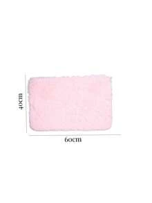 Shaggy Rug 40x60cm Rectangular Color Options - ベビーピンク - チェックする 3