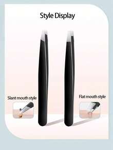 High Precision Ultra-Thin Flat Nose Hair, Eyebrow, Eyelash Tweezers, Delicate Men's Beard Removal, Women's Eyebrow Trimming, Lip Hair Removal, Stray Hair Tweezers, Precision Tweezers, Non-Slip Handle, Eyebrow Tweezers, Fine Blackhead Tweezers, Suitable For 11 Holidays - Multicolor - View 1