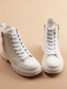 2 pares de cordones planos de poliéster tejido, cordones planos de color blanco para zapatillas, disponibles en múltiples colores para parejas, rojo y azul - 2 pares - Ver 4