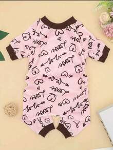 1件宠物狗睡衣，防掉毛休闲可爱空调服，适合小型至中型犬，宠物 - 彩色 - 查看 4