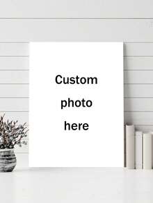 1 pieza Arte de pared en lienzo personalizado, póster sin marco personalizado, regalo del Día de la Madre, recuerdo de boda, regalo del Día del Padre, regalo conmemorativo, regalo de cumpleaños, decoración de habitación - Multicolor - Ver 4