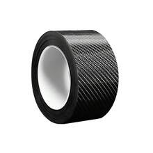 3PCS 5cm*3m Carbon Fiber Car Sticker Door Sill Scuff Anti Scratch Tape Protector UK - Black - View 2
