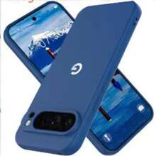 1个奢华液态硅胶防震手机壳，带绒面内衬，适用于Pixel 6/6 Pro/6A/7/7 Pro/7A/8/8 Pro/8A/9/9 Pro/9 A/9 Pro XL/10/10 Pro/10 Pro XL - 寶藍色 - 查看 2