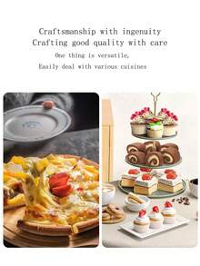 1/3pcs Stainless Steel Gold/Silver Cake Spatula, Dessert Spatula, Triangular Pizza Spatula, Serrated Cake Spatula, Multi-Functional Kitchen Tool - Multicolor - View 6