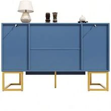 Storage Cabinets - Blue + MDF+Metal - View 11
