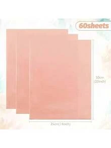 EstiloTendenciaNaler 200 Hojas Papel De Seda De 20 Colores Papel Decorativo Para Manualidades Pompones Relleno De Regalo, 21 X 30 CmCalidad PremiumVersióN Mejorada - Champán - Ver 3