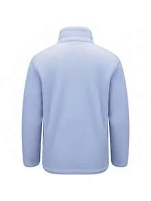 CAMEL CROWN 女士户外珊瑚绒外套，双面可穿的秋冬季抓绒大衣，加厚保暖，防静电，防风内衬 - 畢摩藍 - 查看 8