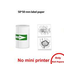 PRINHSJI Mini Impressora Térmica de Etiquetas, Impressora de Etiquetas Portátil Sem Fio, Adequada para Etiquetas, Vestuário, Joias, Varejo, Presentes, Feriados e Indústria Alimentícia, Inclui 1 Rolo de Papel de Etiqueta de 40*20mm - Multicolorido - Visão 15