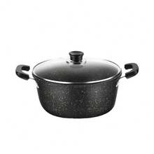 26CM Non-Stick Soup Pot Maifanite Soup Pot Handle Small Saucepan For Cooking Pan - Black - View 1