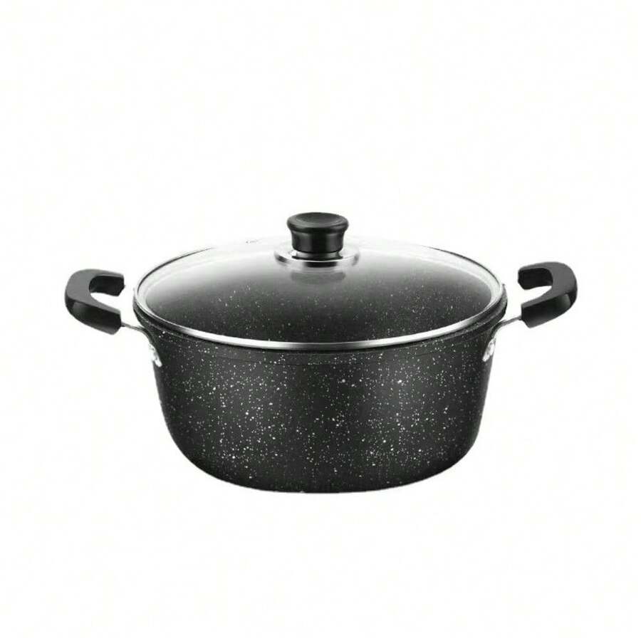 26CM Non-Stick Soup Pot Maifanite Soup Pot Handle Small Saucepan For Cooking Pan - Black - View 1
