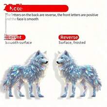 2D Flat Fashion White Radiant Fox 2D Acrylic Earrings - Perfect Gift For Family And Friends On Holidays, Birthdays, And Parties - Multicolor - Ver 4