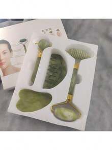 这款7件套面部清洁按摩套装包含一个粉色收纳袋、两个腕垫、一个发圈、一个双面硅胶刷、一个双头滚轮按摩器和一个心形刮痧板。专为有效清洁和按摩面部而设计，这套产品是女性必备的美容工具，也是送给母亲和女性亲属的理想圣诞礼物。 - 彩色 - 查看 14