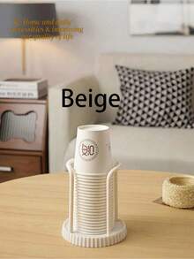 2pcs Plastic Paper Cup Holder, Black And White, Disposable Cup Organizer Rack, Bathroom Cup Holder, Countertop Coffee Cup Storage Rack, Toothbrush Cup Holder, Holds 5oz Paper Cups - Black - View 12