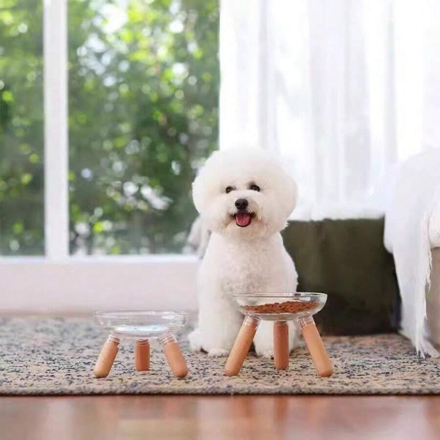 500ml Creative & Fashionable Pet Feeding Bowl | Made Of Durable PP Plastic, Non-Slip Bottom, Wide Mouth Design For Easy Feeding, Easy To Clean, Anti-Drop And Durable. Detachable Base For Convenient Storage And Cleaning. Suitable For Small To Medium Dogs And Medium To Large Cats. High-Quality Pet Bowl, Also A Great Gift For Pet Lovers. - 500ml - View 1