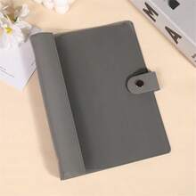 1pc A5 Transparent Soft PU Leather & PVC Loose-Leaf Notebook, Detachable Pages, Planner - Multicolor - View 7